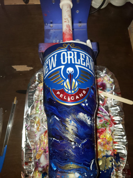 New Orleans Pelicans Epoxy Tumbler