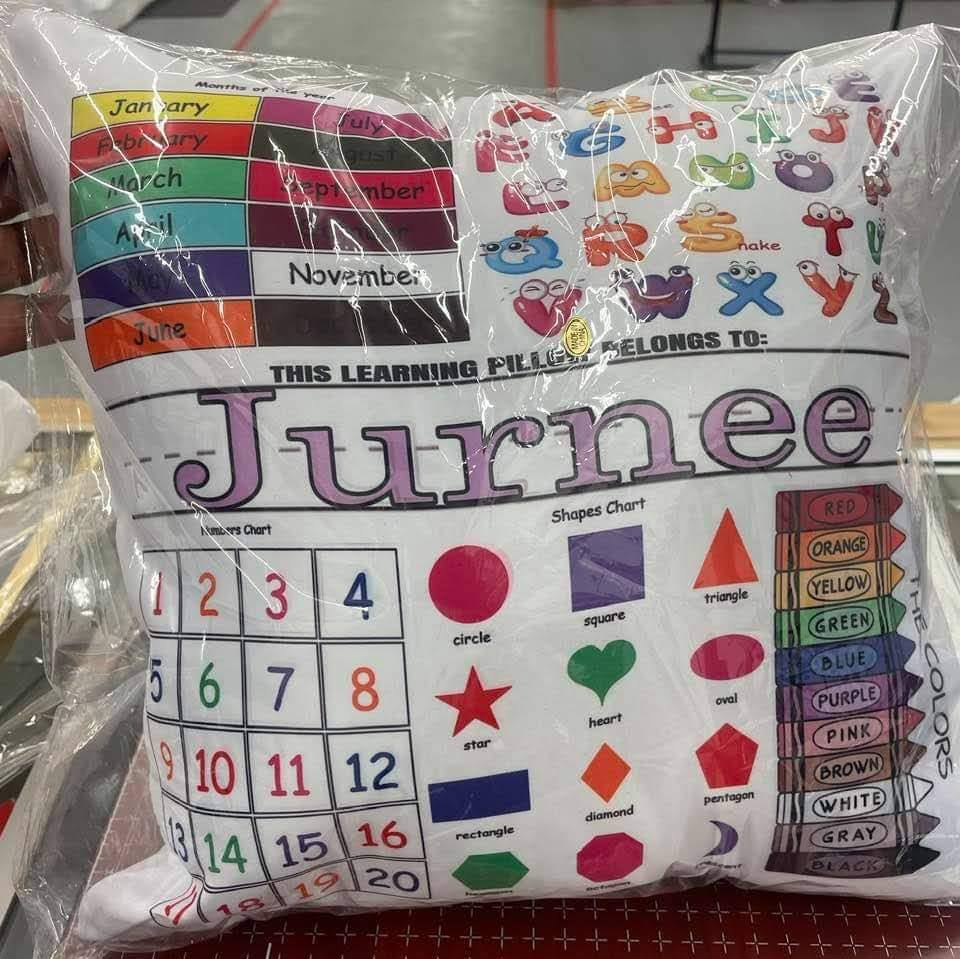 Custom Learning Pillows